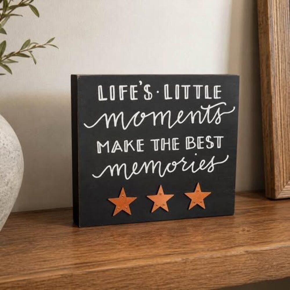 Life's Little Moments Wooden Box Sign